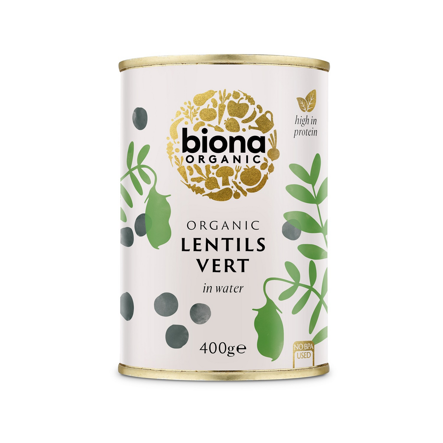 Biona Luomu Vihreä linssi vedessä 400g/240g