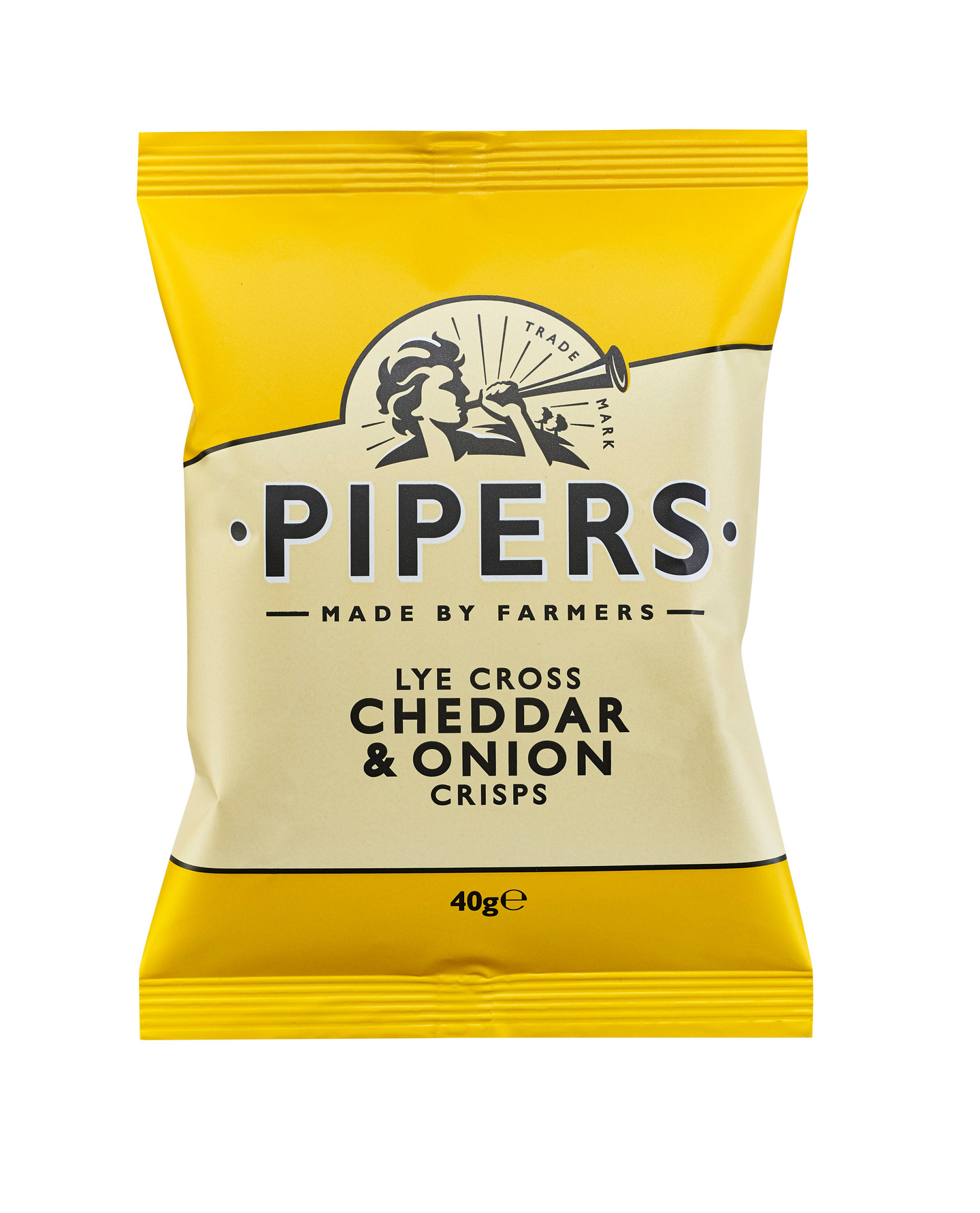 Pipers Crisp Lye Cross Cheddar & Onion 40 g