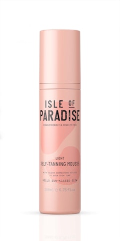 Isle of Paradise Self-Tanning Mousse itseruskettava vaahto 200ml Light kasvoille ja vartalolle
