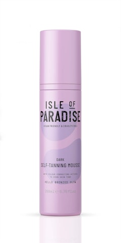 Isle of Paradise Self-Tanning Mousse itseruskettava vaahto 200ml Dark kasvoille ja vartalolle