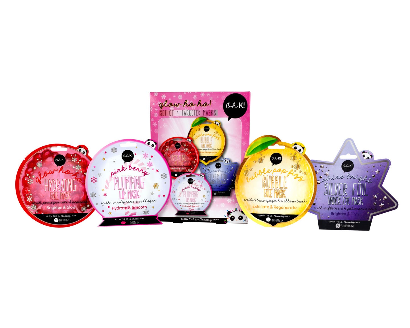 Oh K! Glow Ho Ho! Multi-Masking Set lahjapakkaus