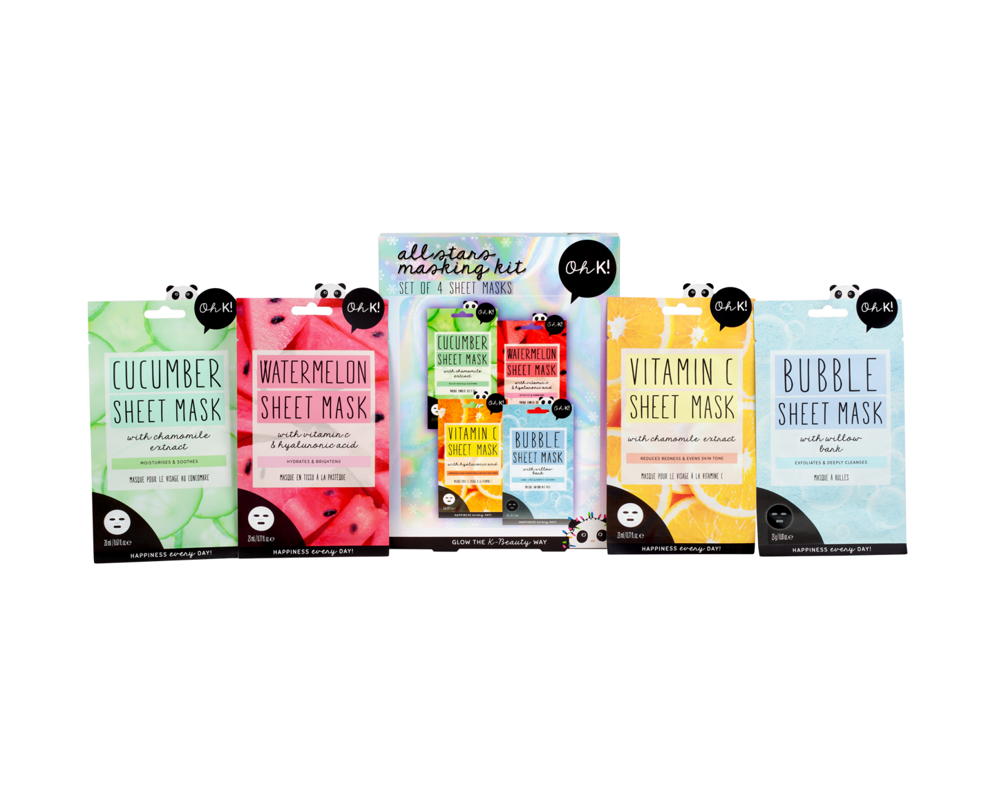 Oh K! All Stars Masking Kit lahjapakkaus