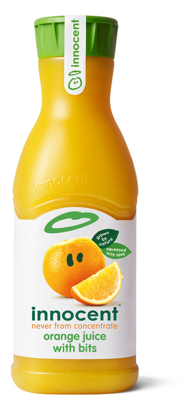 Innocent tuorepuristettu appelsiinimehu hedelmälihalla 900ml