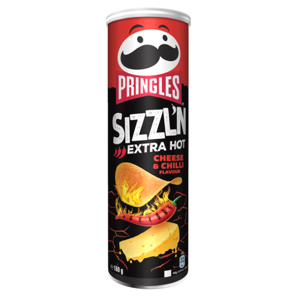 Pringles SIZZLN Cheese Chilli 180g