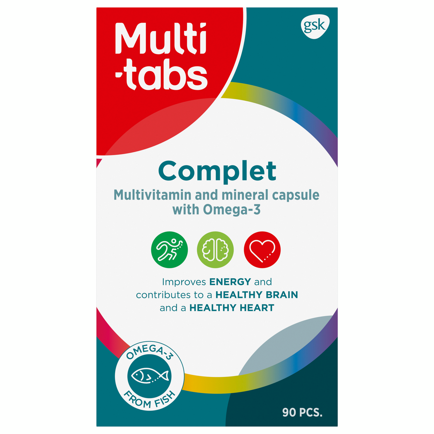 Multi-tabs Complet Monivitamiini + Omega-3 90kpl