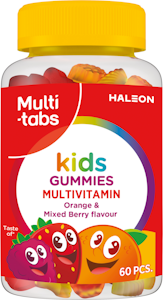 Multi-tabs kids Gummies Multivitamiin appelsiini & marja 60kpl