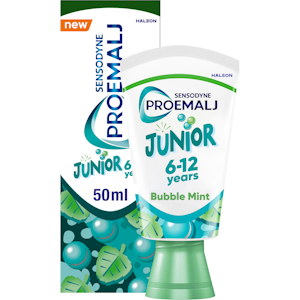 Sensodyne ProEmalj Junior -hammastahna päivittäiseen käyttöön, 6-12 vuotiaille, 50 ml