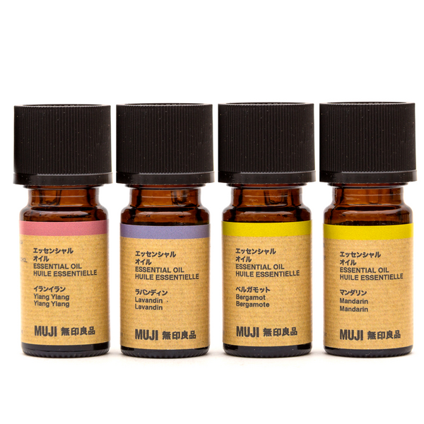 MUJI Healing eteerinen öljy lahjapakkaus 4 x 5 ml