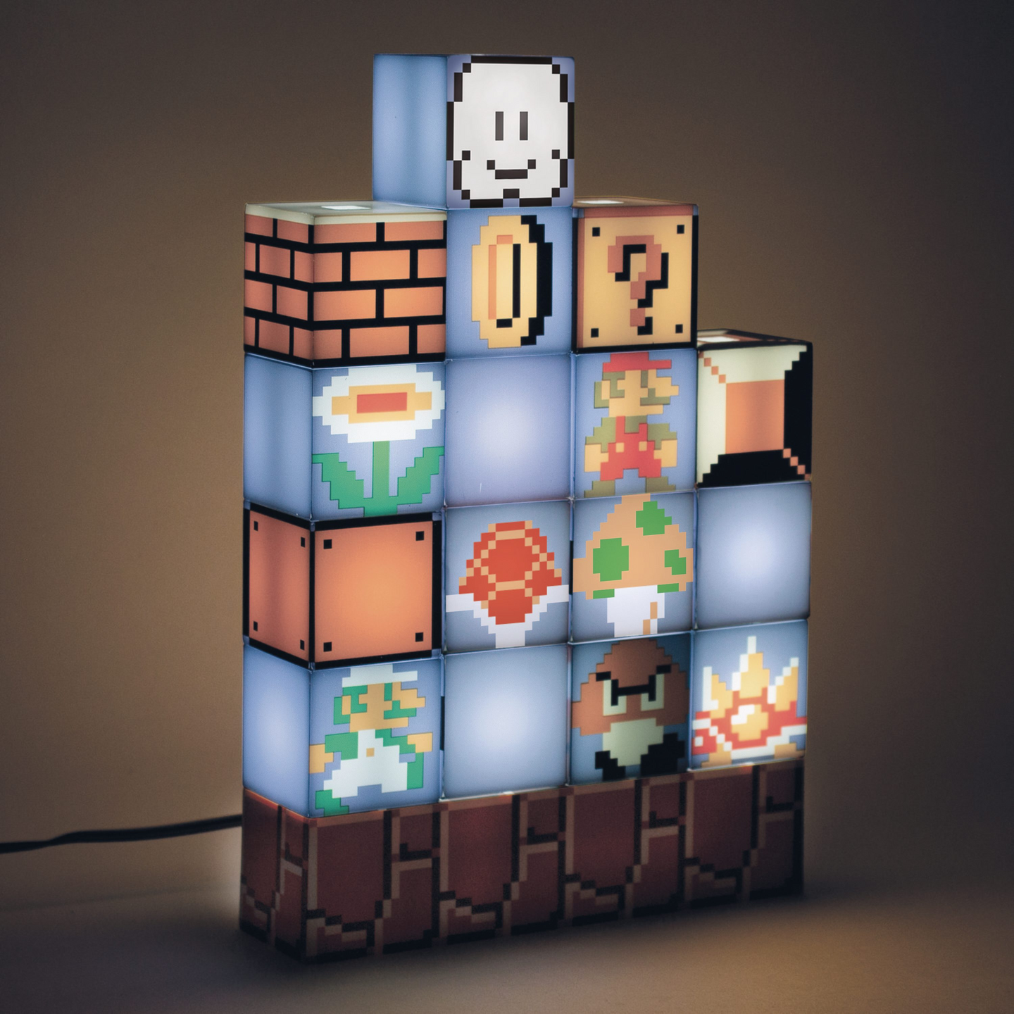 Paladone Super Mario Bros build a level -valaisin | K-Ruoka Verkkokauppa