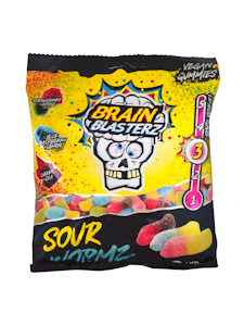 Brain Blasterz Sour Wormz kirpeä makeissekoitus 100g