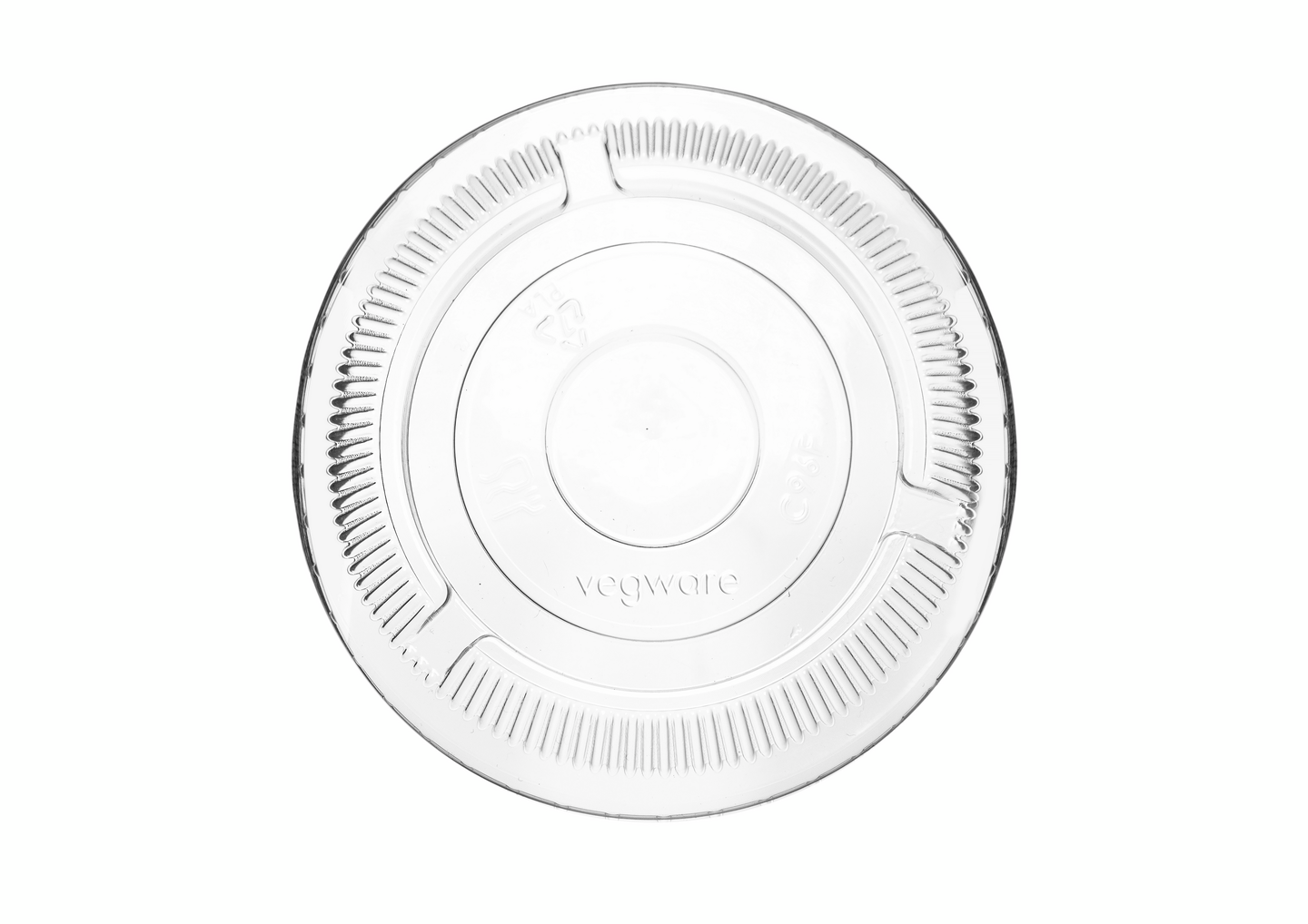 Vegware litteä kansi reiätön 96mm 100kpl PLA