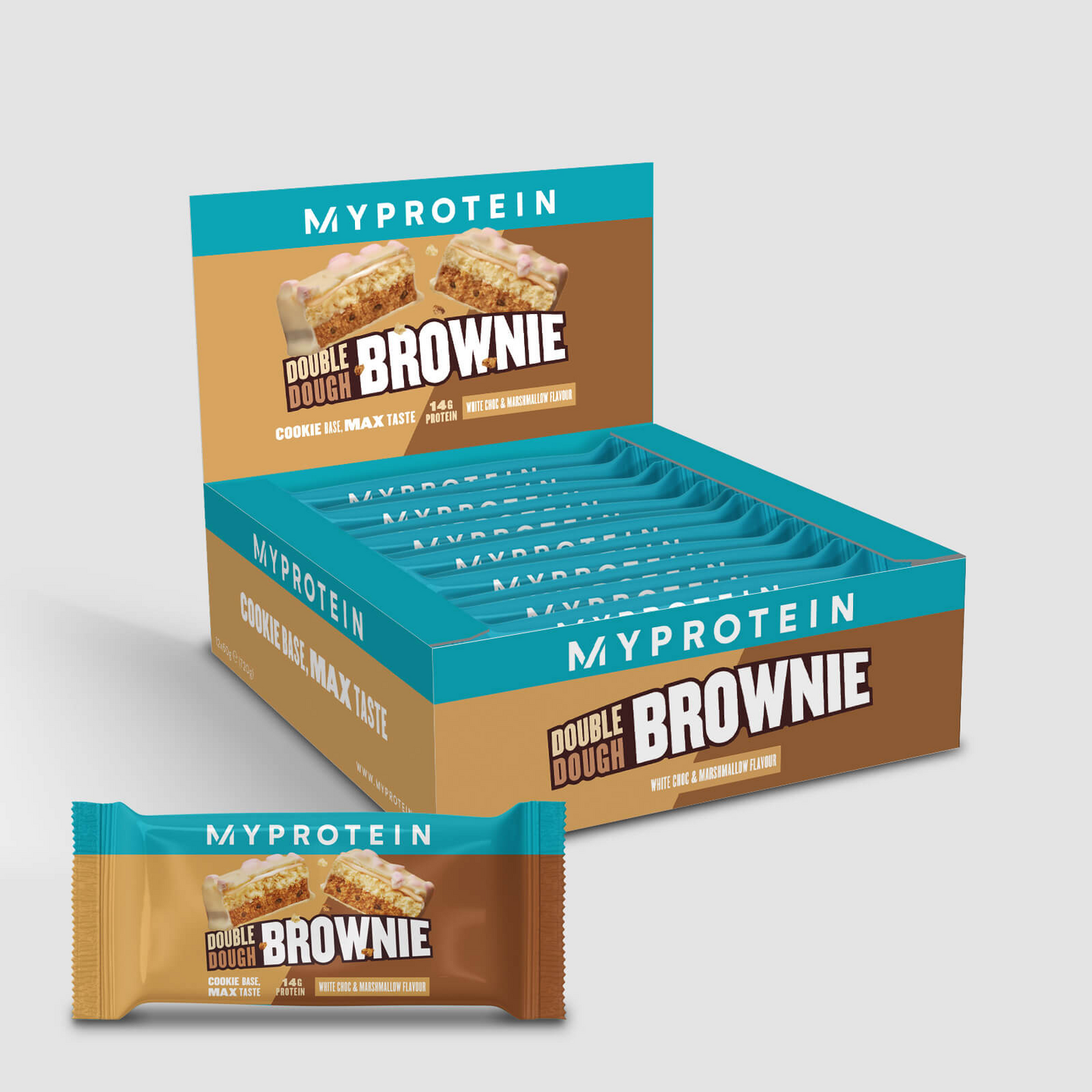 MyProtein Double Dough Brownie White Choco & Marshmallow 60g KRuoka