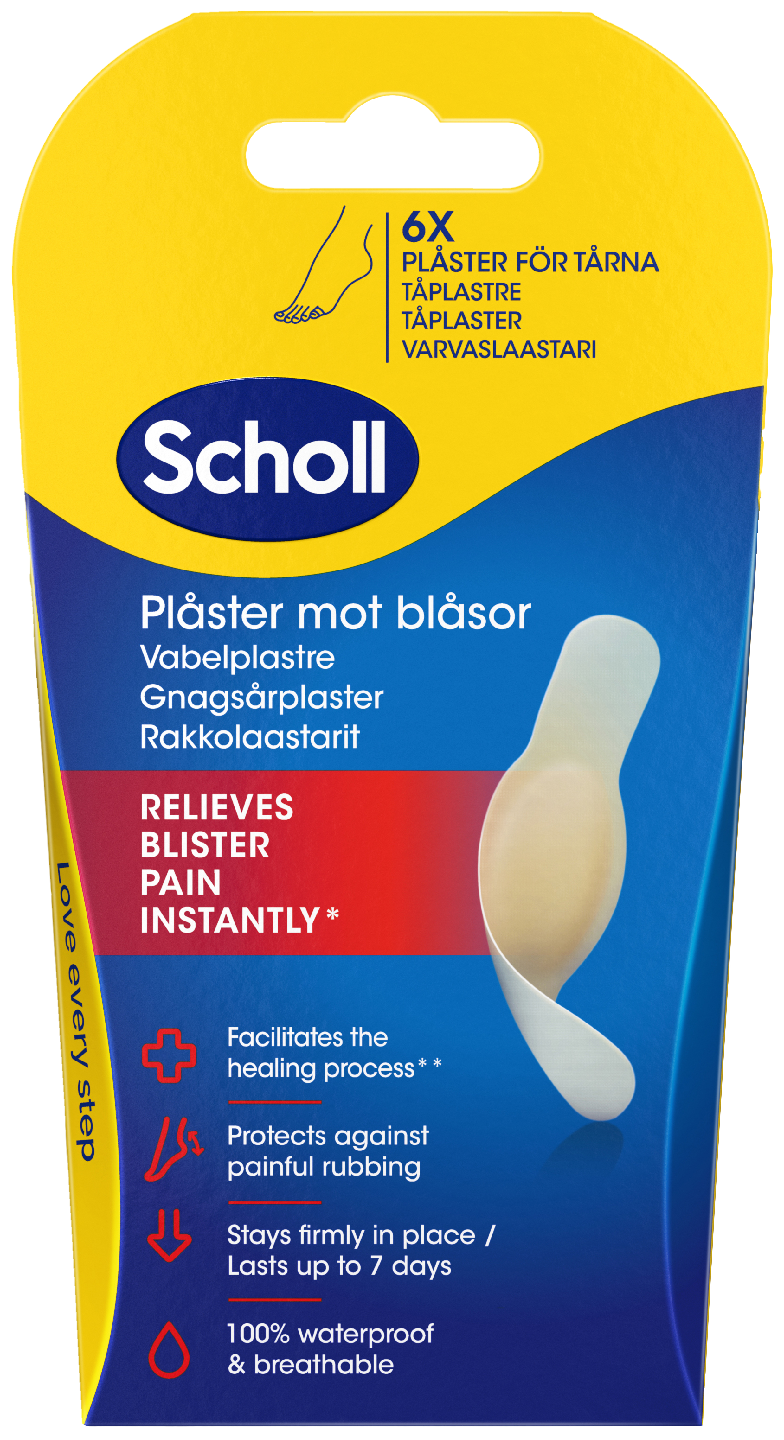 Scholl Rakkolaastari varpaat 6 kpl