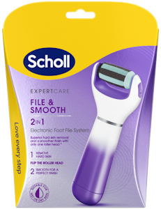 Scholl Electronic Footfile Device Purple 2 in 1