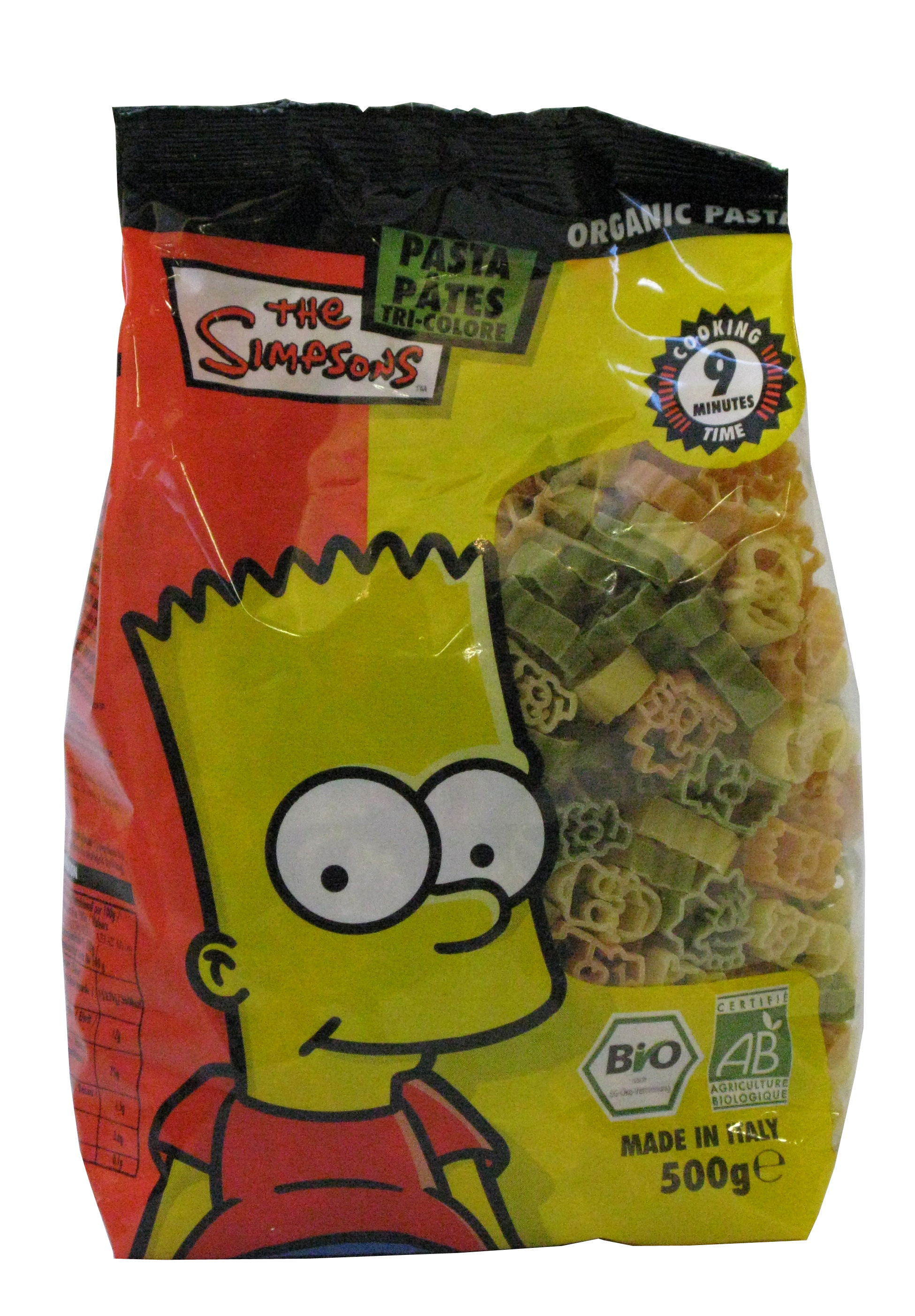 The Simpsons tricolori pasta 500g Bio | K-Ruoka Verkkokauppa