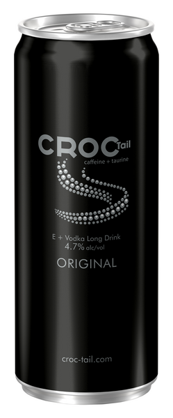 Croc Tail E Vodka long drin Original 4,7% 0,33l