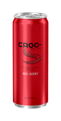 Croc Tail E Vodka long drink Red Berry 4,7% 0,33l