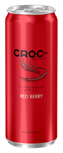 Croc Tail E Vodka long drink Red Berry 4,7% 0,33l