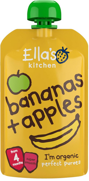 Ella's Kitchen Luomu omena-banaanisose 120g 4kk