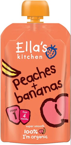 Ella's Kitchen Luomu persikka-banaanisose 120g 4kk