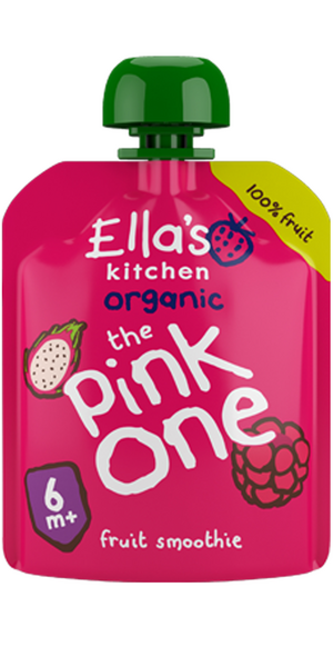 Ella's Kitchen Luomu pinkki hedelmäsmoothie 90g 6kk