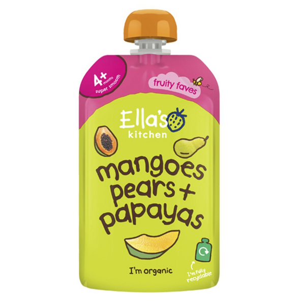 Ella's Kitchen Luomu mango-päärynä-papaijasose 120g 4 kk