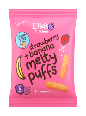 Ella's Kitchen Luomu mansikka-banaani maissinaksu 20g 6kk
