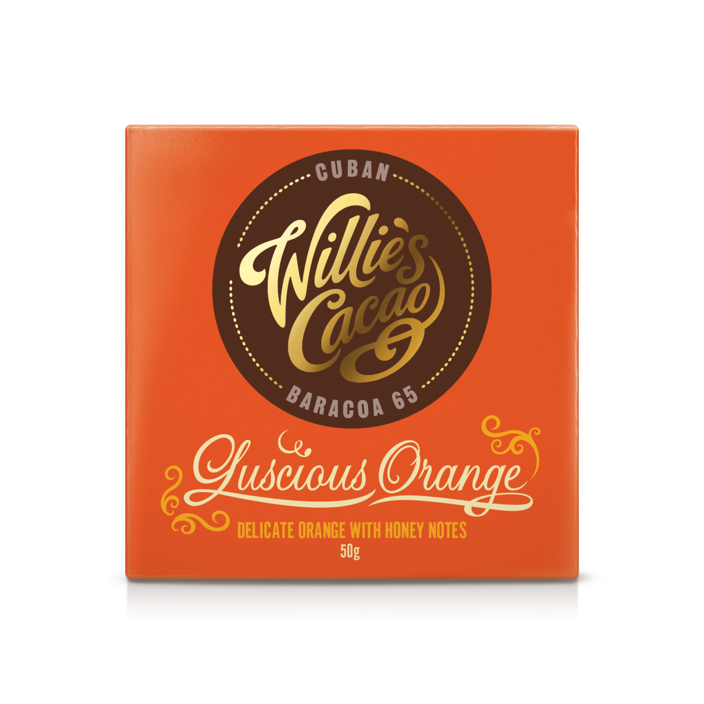 Willie's Cacao Luscious Orange 50g appelsiinin makuinen tumma suklaa