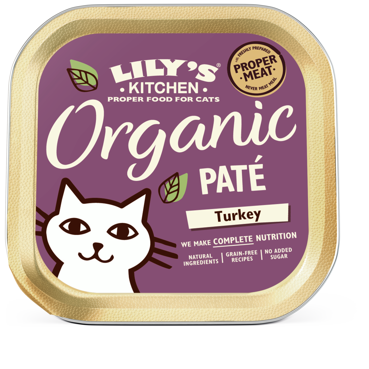 Lilys Kitchen 85g Organic Pate kissanruoka kalkkuna luomu