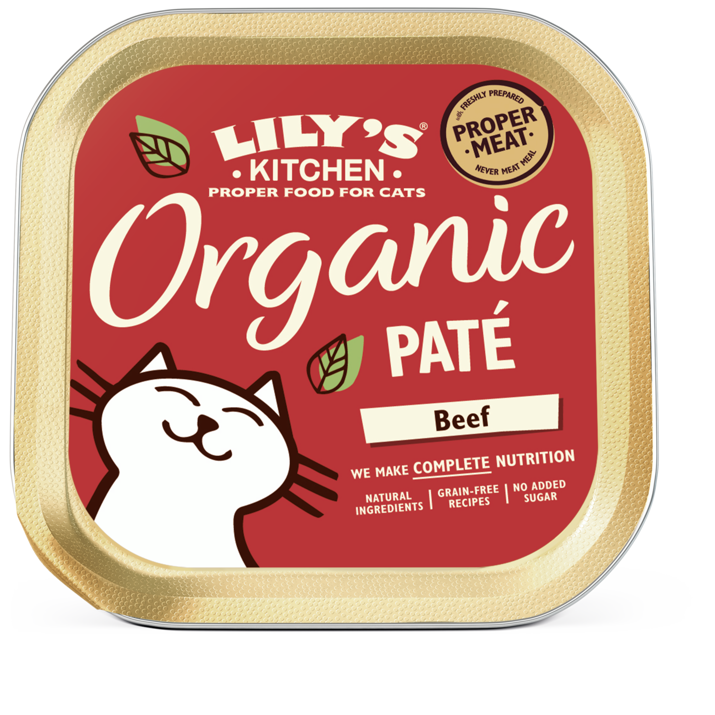 Lilys Kitchen 85g Organic Pate kissanruoka nauta luomu