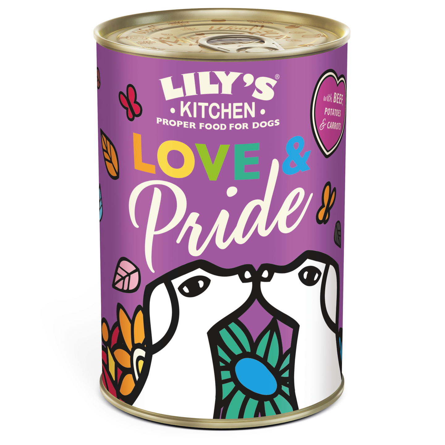 Lily's Kitchen 400g Love & Pride sis. Nautaa koiranruoka