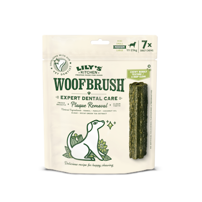 Lily's Kitchen 7x28g Woofbrush Dental Care Medium koiranherkku