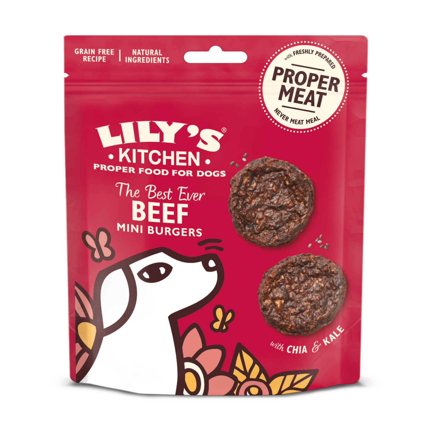 Lily's Kitchen 70g The Best Ever Beef Mini Burgers koiranherkku