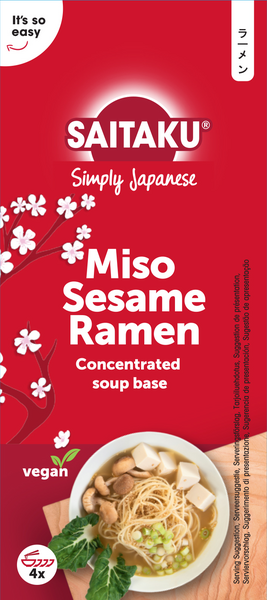 Saitaku Miso Sesame Ramen pohja 4x50g