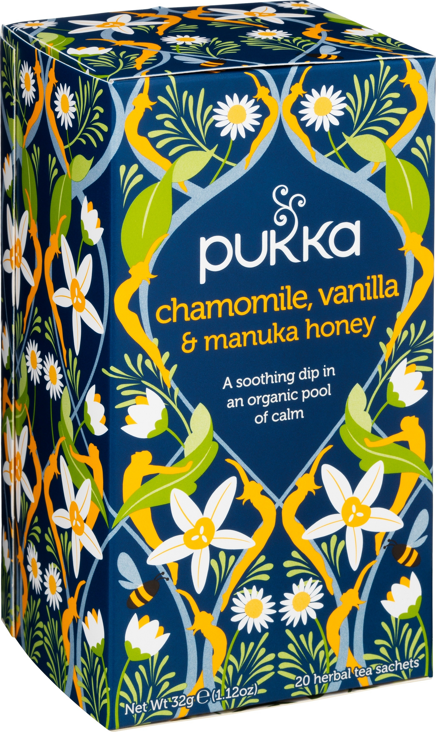 Pukka 20p Yrttitee Chamomile, vanilla manuka honey luomu