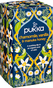 Pukka 20p Yrttitee Chamomile, vanilla manuka honey luomu