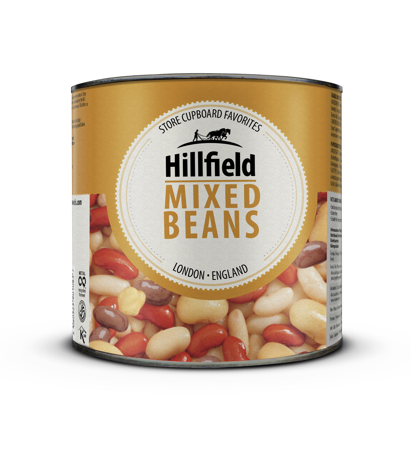 Hillfield mixed beans papumix suolaliemessä 2,5kg/1,5kg
