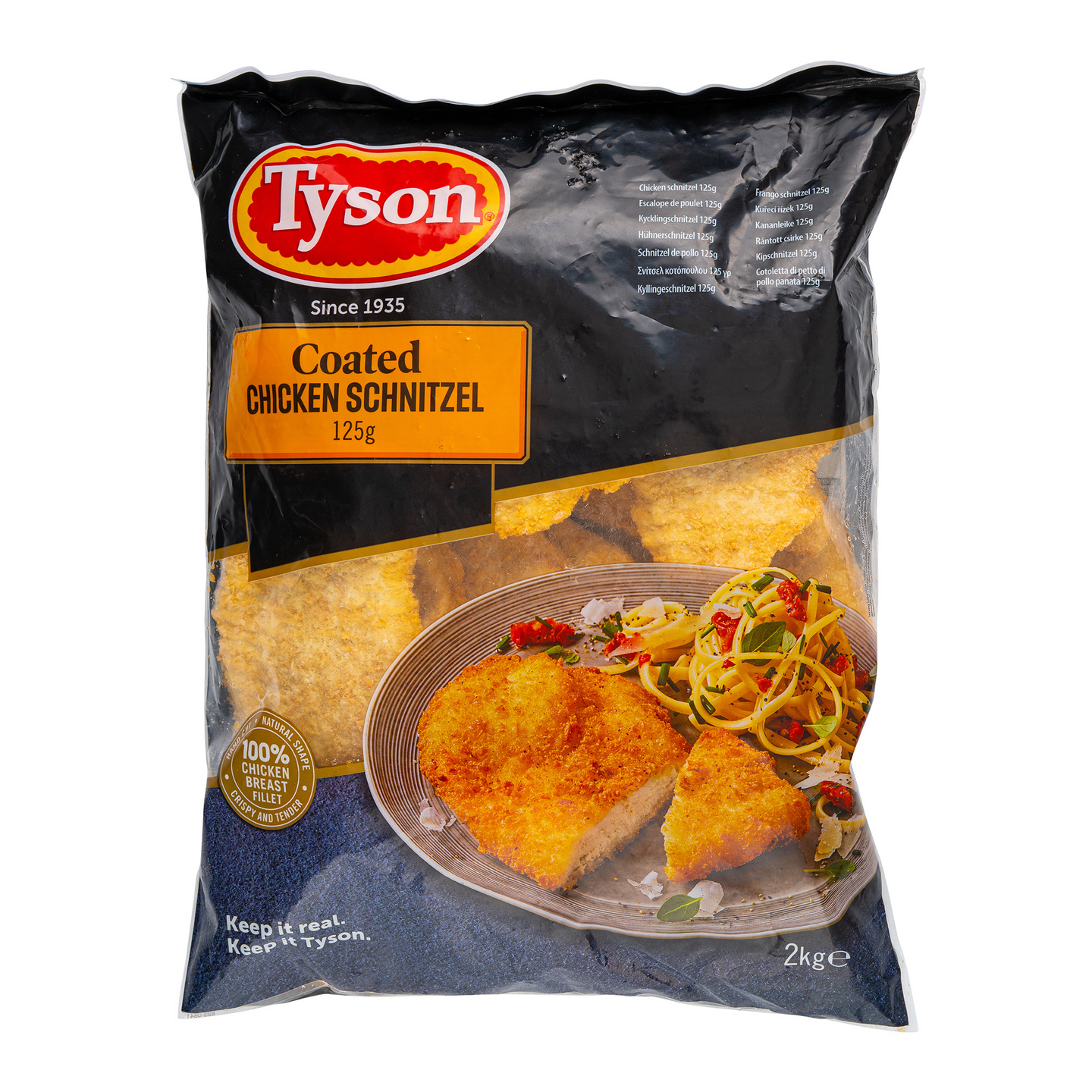 Tyson paneroitu broilerileike 125g/2000g kypsä pakaste