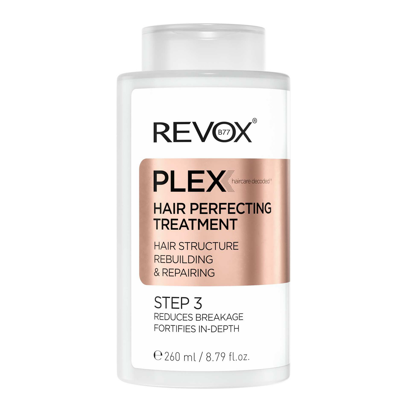Revox B77 Plex hiustenhoitoaine 260ml Hair Perfecting vaihe 3
