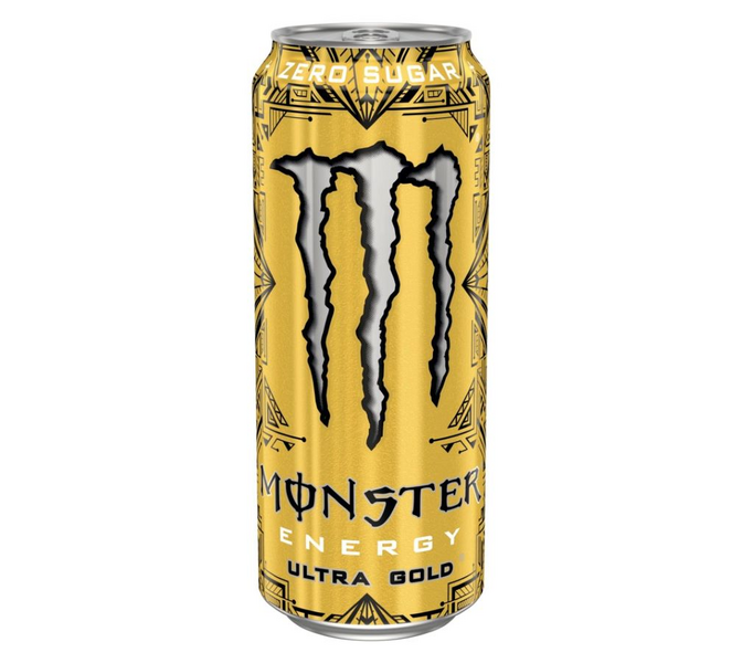 Monster Energy Ultra Gold Long sokeriton energiajuoma 0,5l