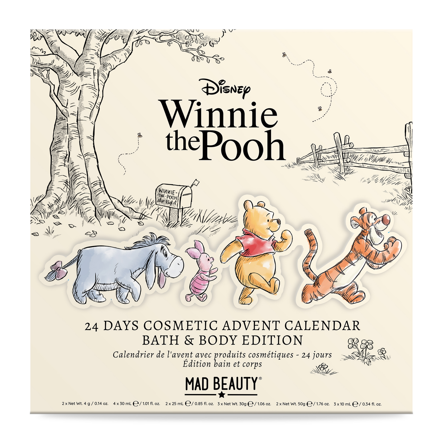 Mad Beauty Winnie The Pooh Advent Calendar -joulukalenteri
