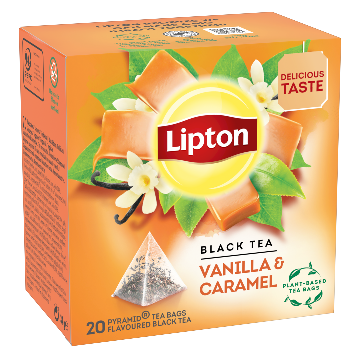 Lipton Pyramid tee 20ps vanil-karam