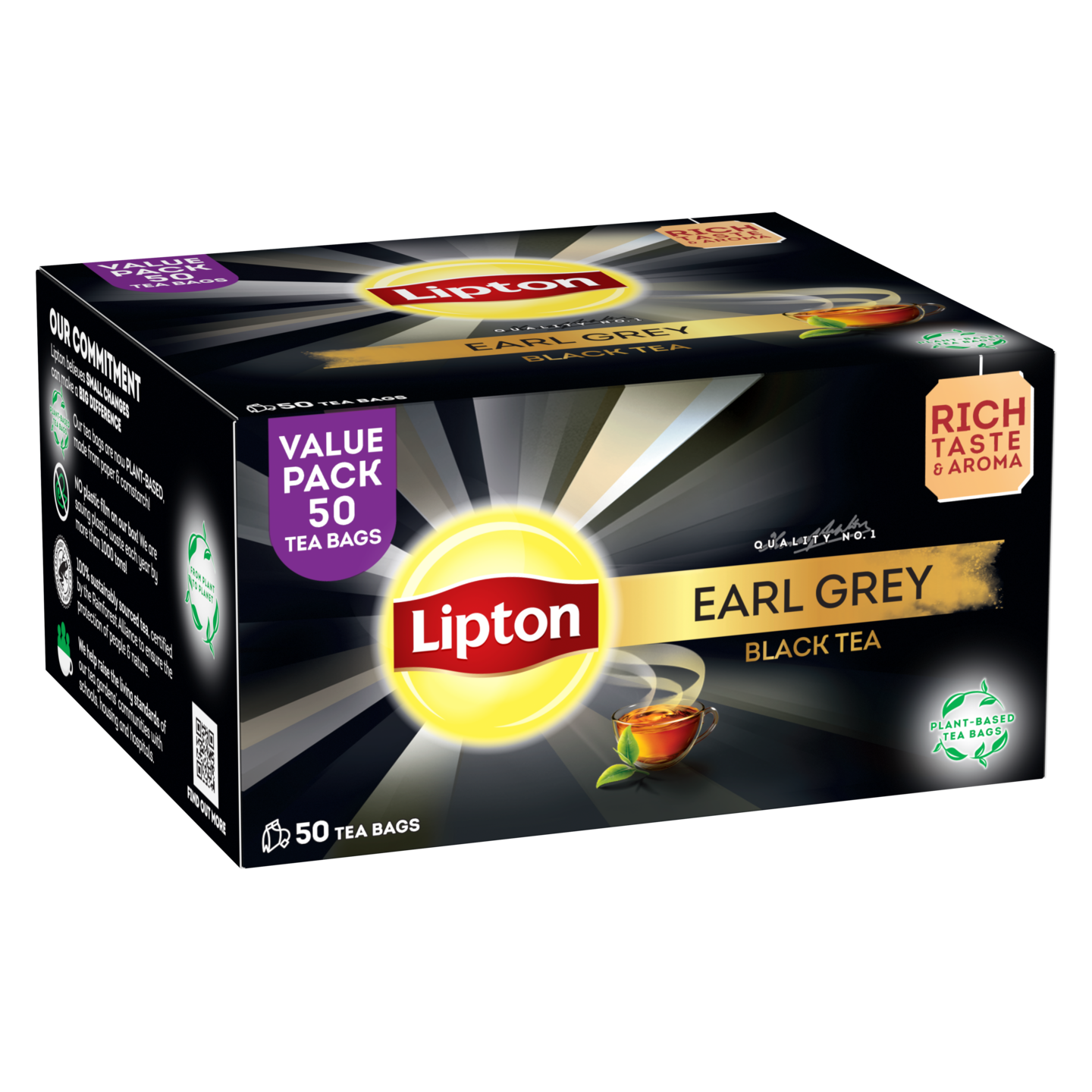 Lipton Svart Tee 50p Earl Grey