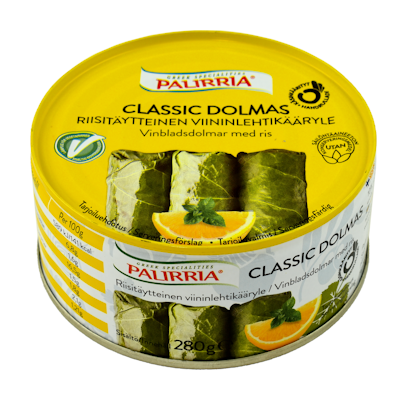 Palirria riisitäytteinen viininlehtikääryle 280g