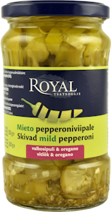 Royal mieto pepperoniviipale valkosipuli ja oregano 350/200g