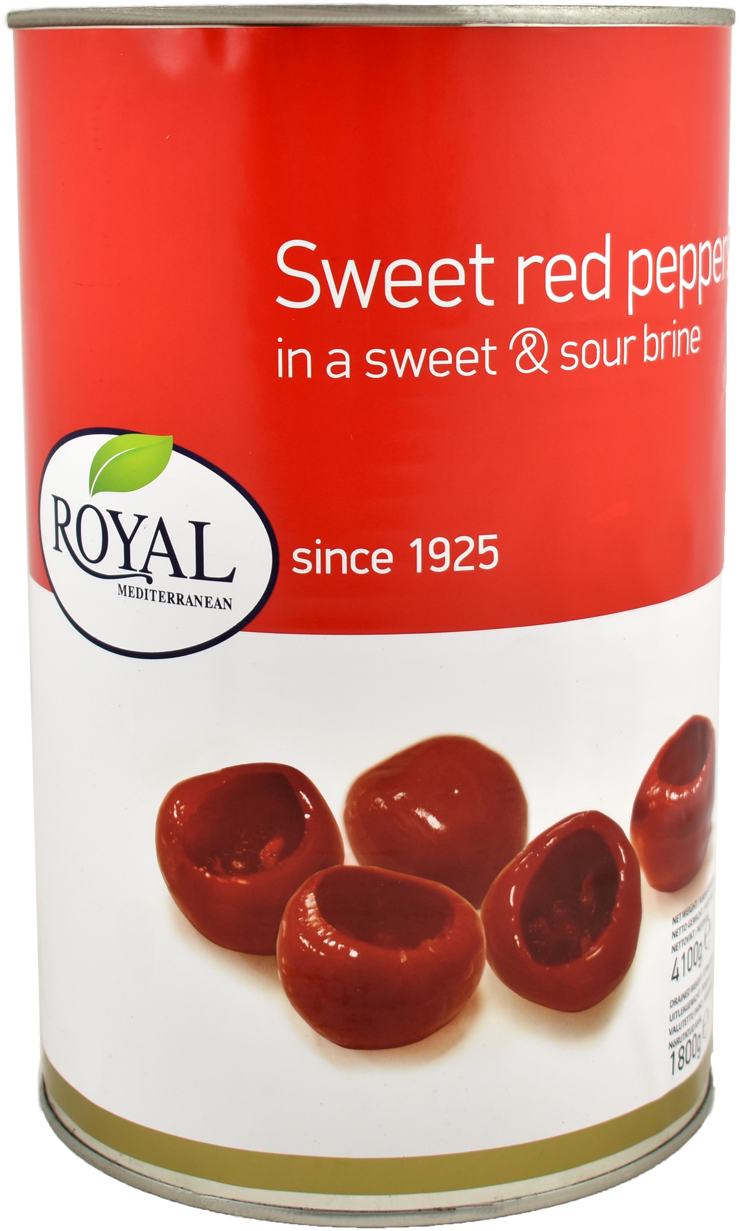 Royal makea punainen minipaprika suolaliemessä 4,1kg/1,8kg