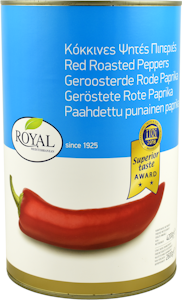 Royal punainen paahdettu paprika 4,2/2,6kg