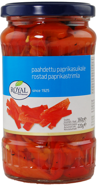 Royal paahdettu punainen paprikasuikale 360/220 g