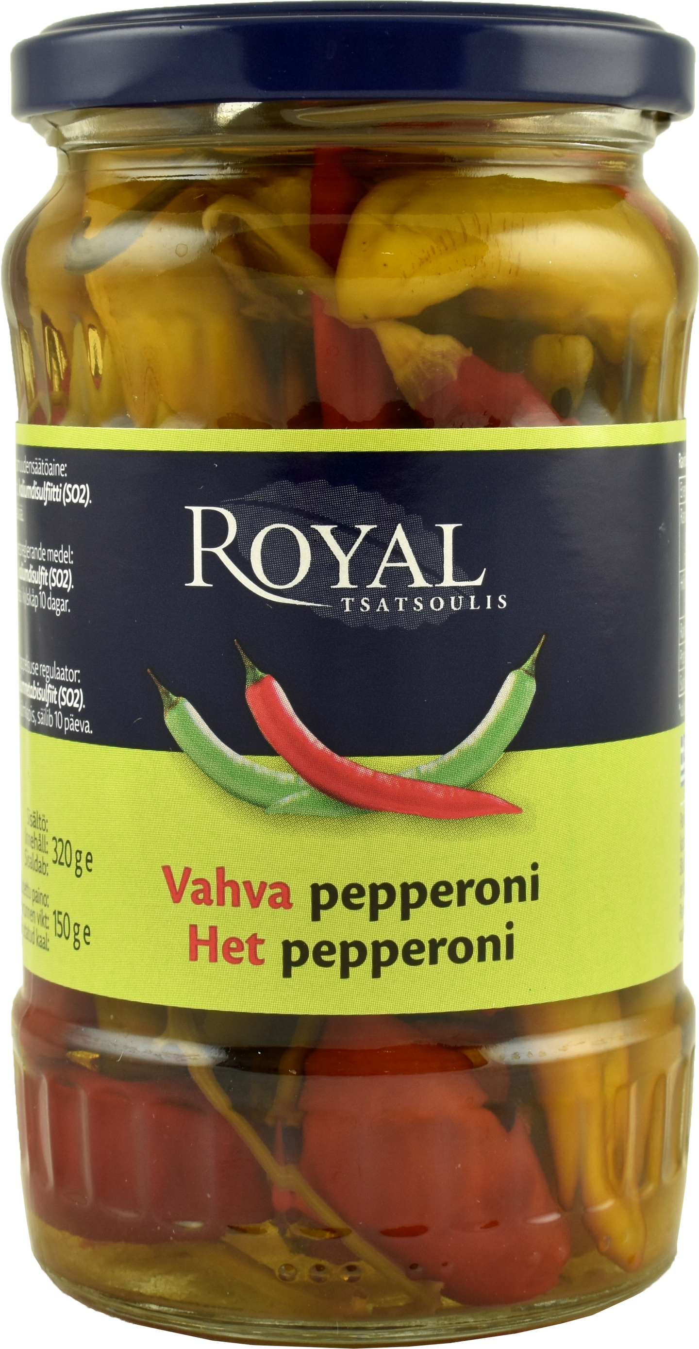 Royal vahva pepperoni 320/150 g
