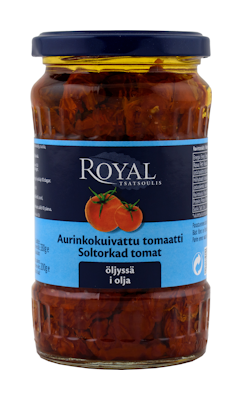Royal aurinkokuivattu tomaatti öljyssä 330g/200g